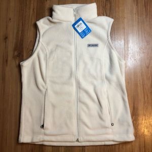 NWT Womens Columbia Cream Vest Size Large